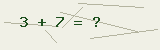 Math captcha